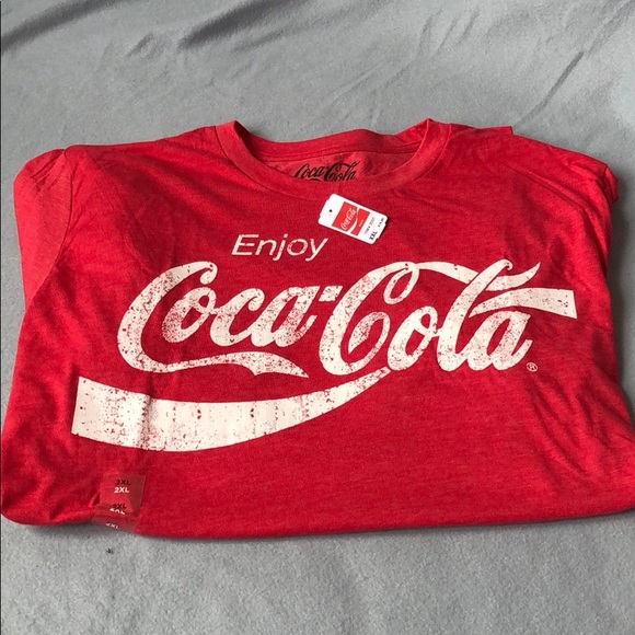 Coca Cola Surge White Men/'s T-Shirt New
